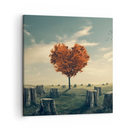 Impression sur toile - Image sur toile - Il y a toujours de l'espoir - 50x50 cm