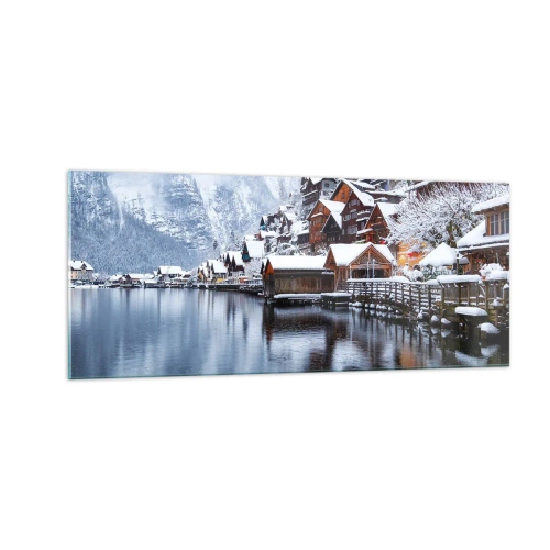 Impression sur verre - Image sur verre - En décoration hivernale - 100x40 cm