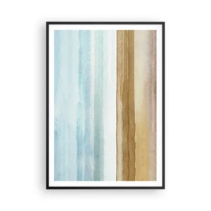 Affiche dans un cadre noir - Poster - Réconfort - 70x100 cm