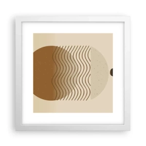 Affiche dans un cadre blanc - Poster - Sur l'origine des figures géométriques - 30x30 cm