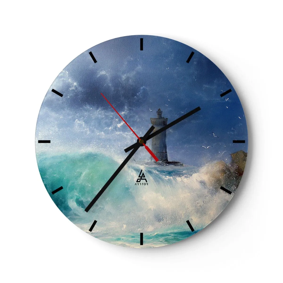 Horloge murale - Pendule murale - En garde contre les éléments - 40x40 cm