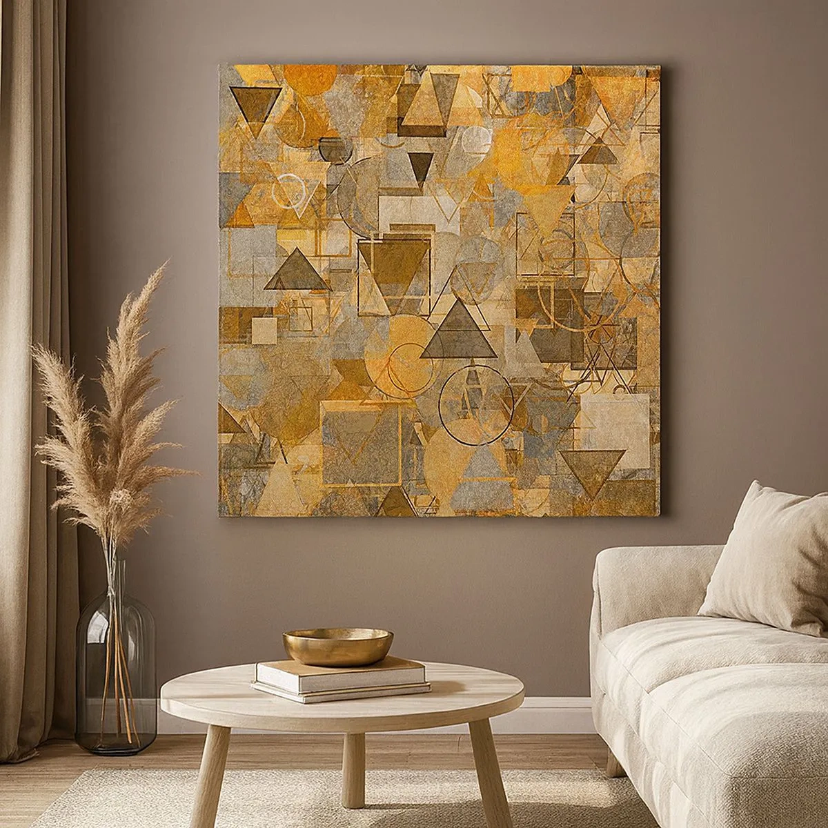 Impression sur toile - Image sur toile - Le monde en forme - 30x30 cm