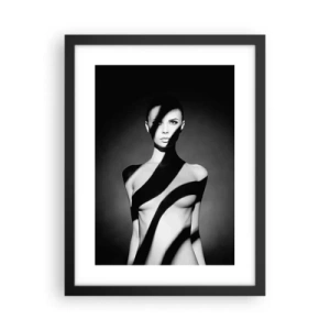 Affiche dans un cadre noir - Poster - Dans la brillance et l'ombre - 30x40 cm