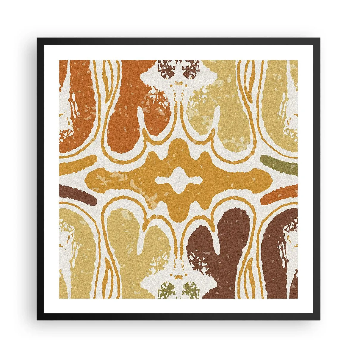 Affiche dans un cadre noir - Poster - Abstraction sentimentale - 60x60 cm