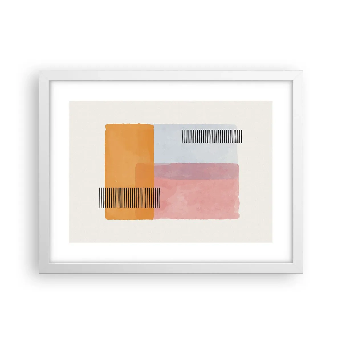 Affiche dans un cadre blanc - Poster - D'un coin à l'autre - 40x30 cm