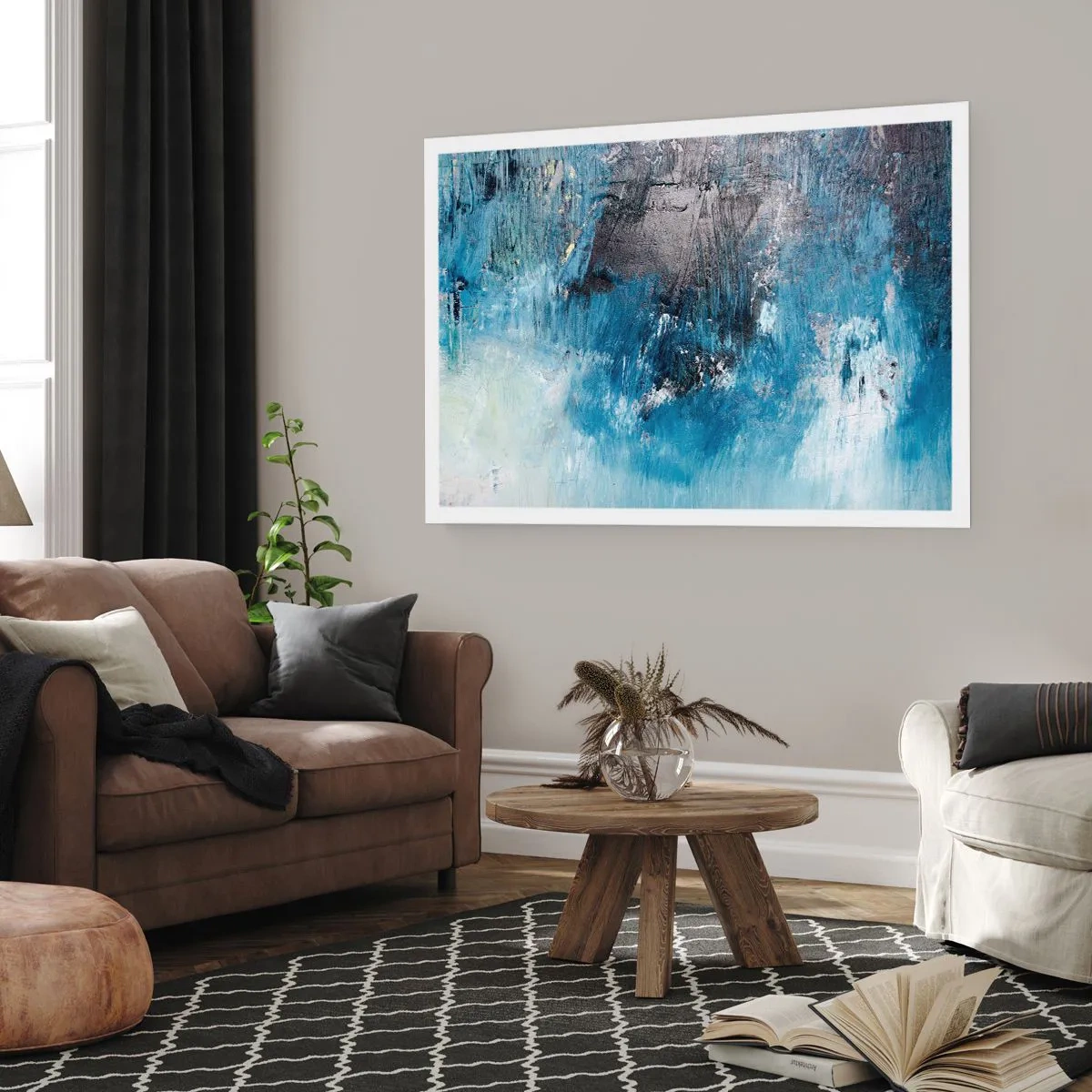 Affiche - Poster - Rhapsodie en bleu - 70x50 cm