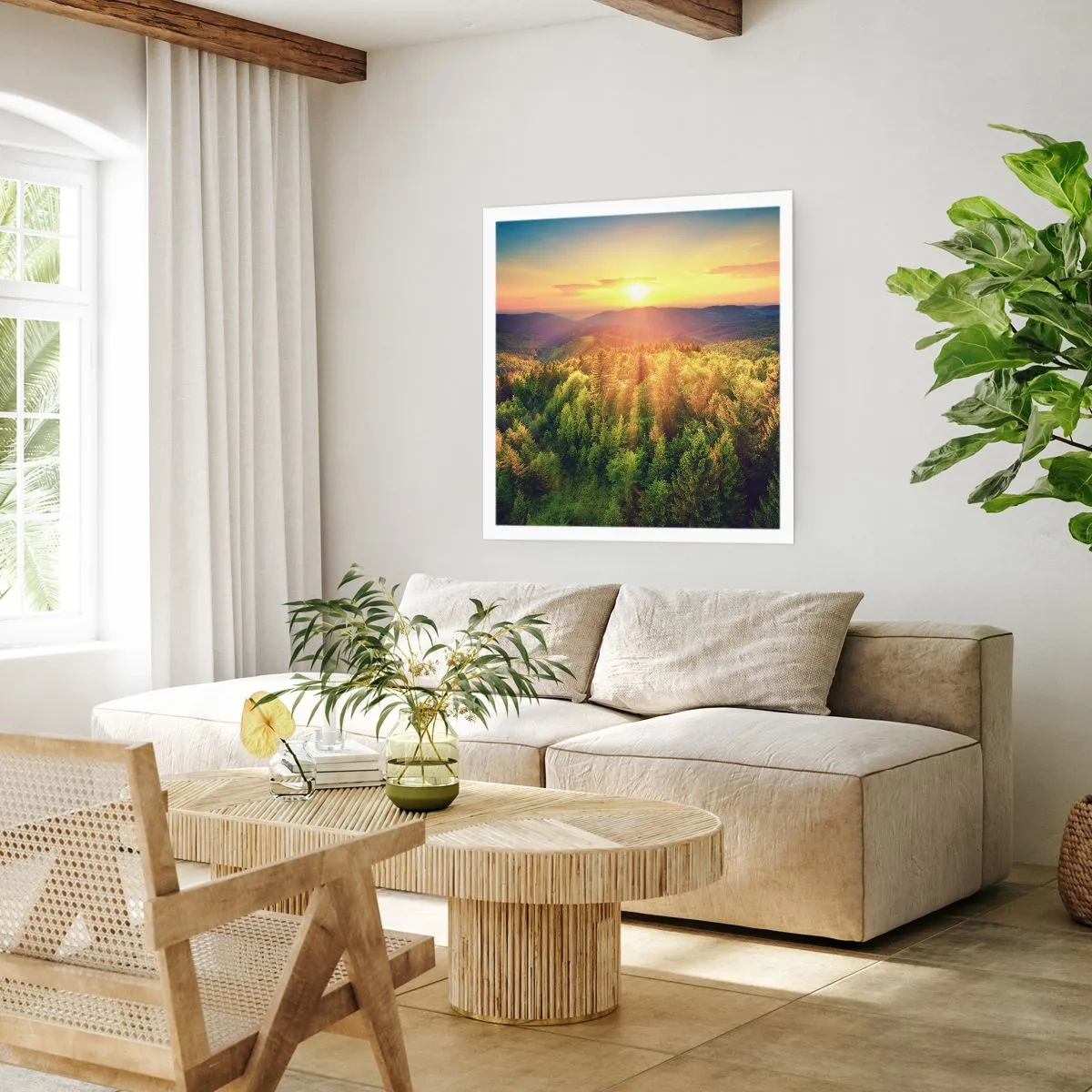 Affiche - Poster - Monts et sommets - 40x40 cm