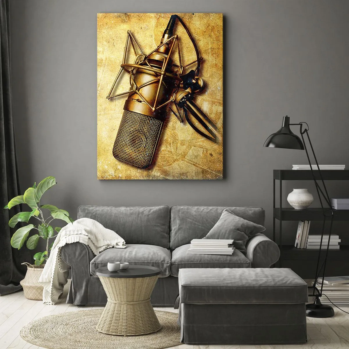Impression sur toile - Image sur toile - Les années d'or de la radio - 55x100 cm