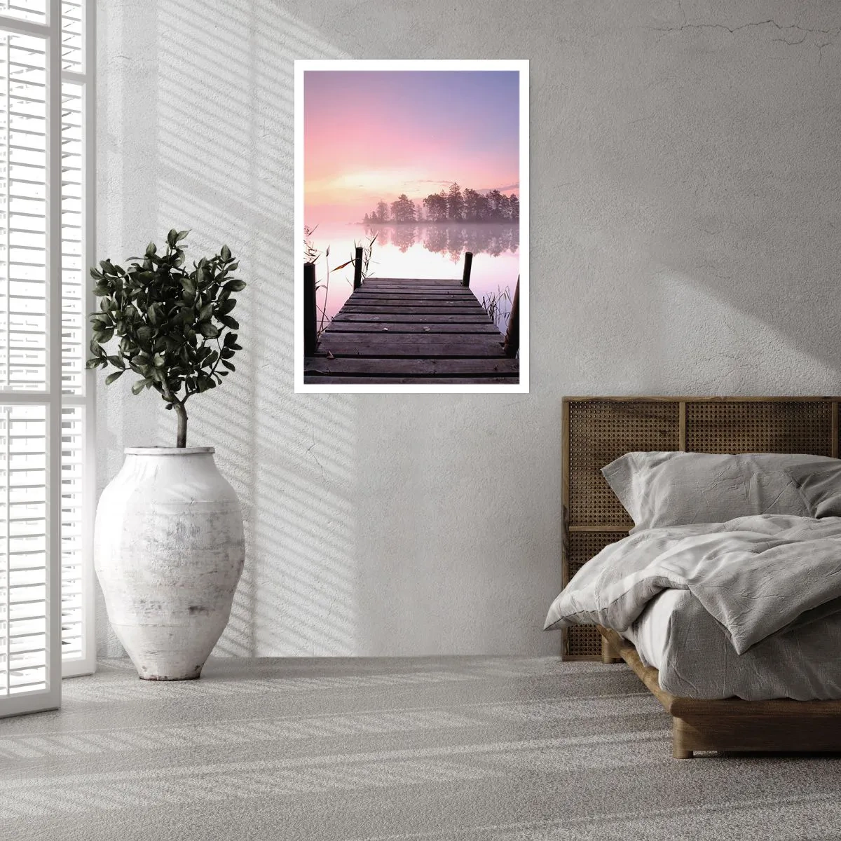 Affiche - Poster - De la brume lilas… - 61x91 cm