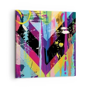 Impression sur toile - Image sur toile - De haut en bas - 60x60 cm