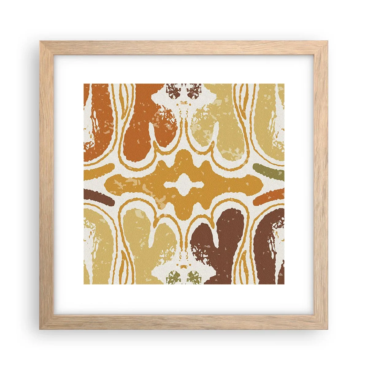 Affiche dans un chêne clair - Poster - Abstraction sentimentale - 30x30 cm