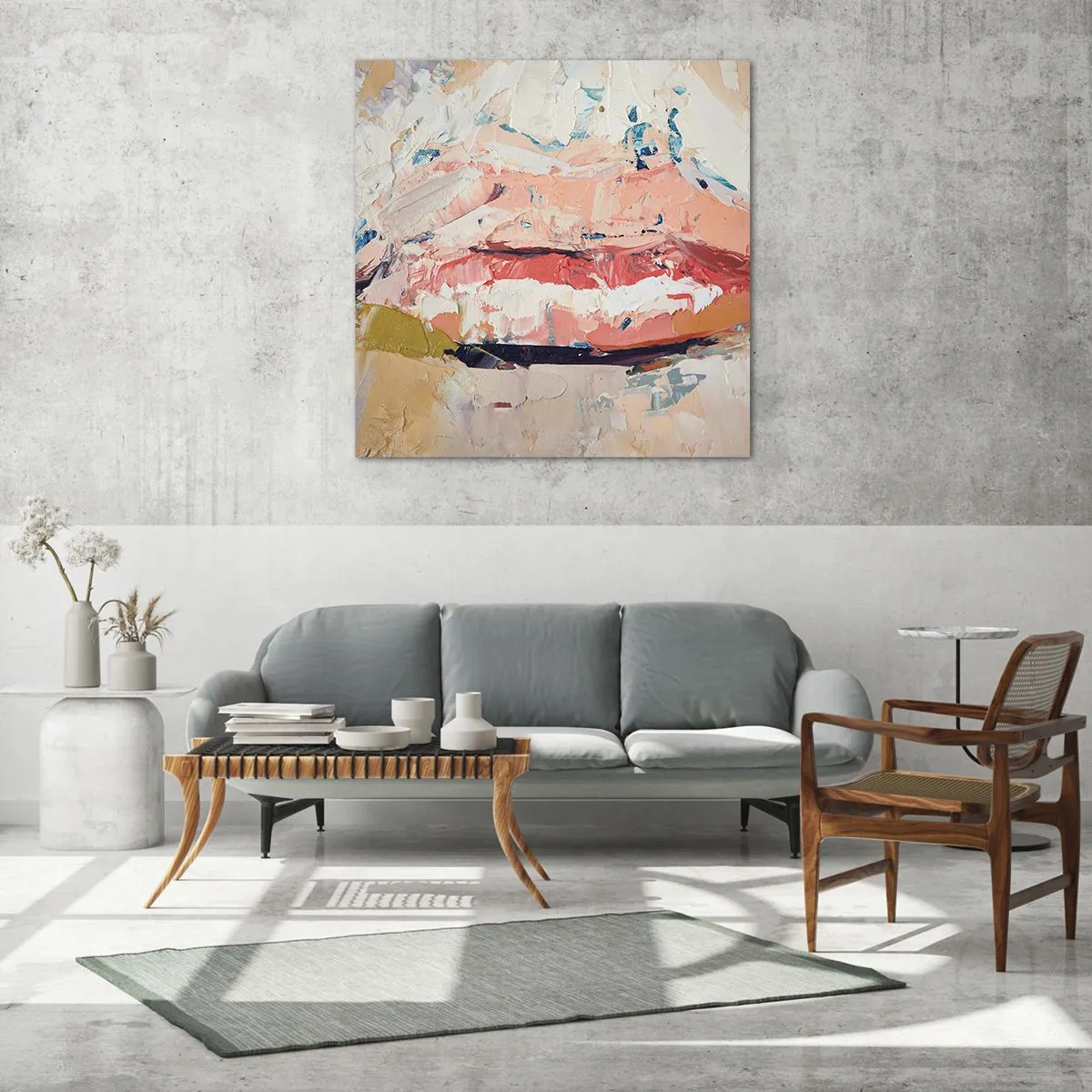 Impression sur verre - Image sur verre - Éveil la pensée - 70x70 cm