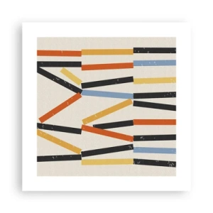 Affiche - Poster - Composition de niveaux - 40x40 cm