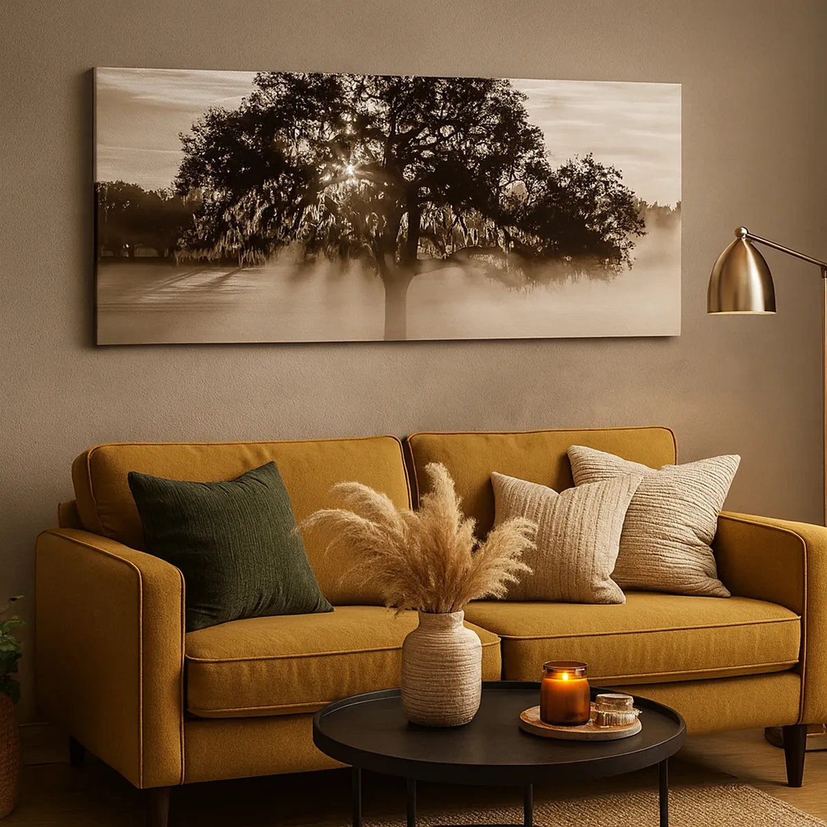 Impression sur toile - Image sur toile - Arbre de bonnes nouvelles - 30x30 cm