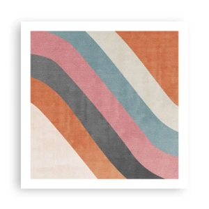 Affiche - Poster - Composition diagonale – mouvement - 60x60 cm