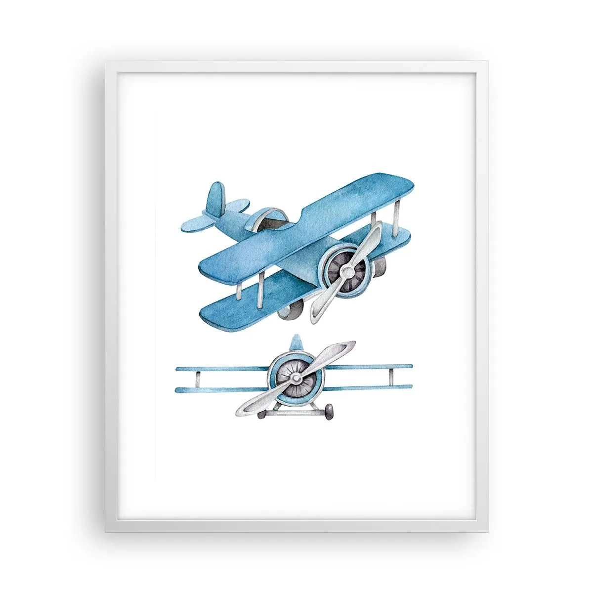 Affiche dans un cadre blanc - Poster - Un gagnant né - 40x50 cm