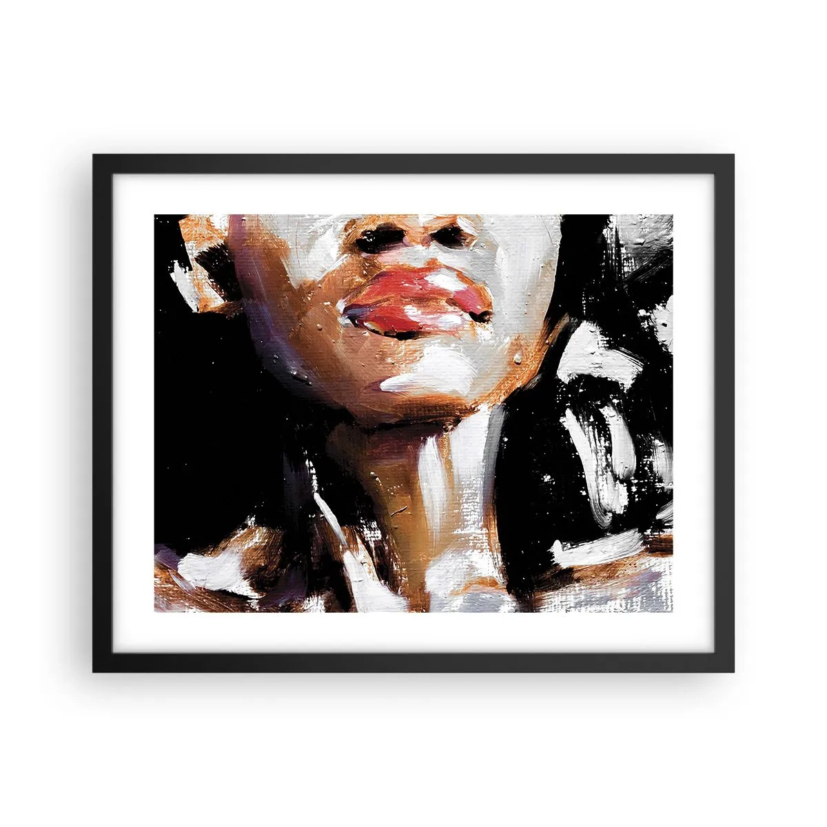 Affiche dans un cadre noir - Poster - Fierté sans préjugés - 50x40 cm