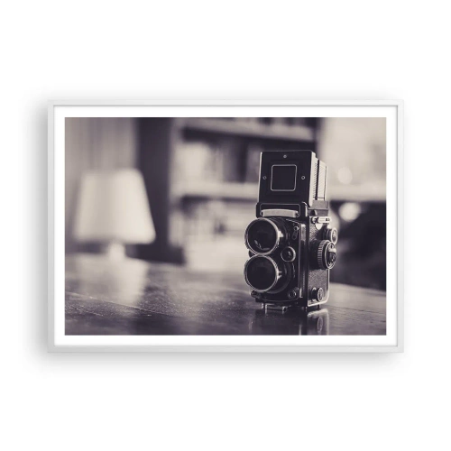 Affiche dans un cadre blanc - Poster - La magie de la photographie ancienne - 100x70 cm