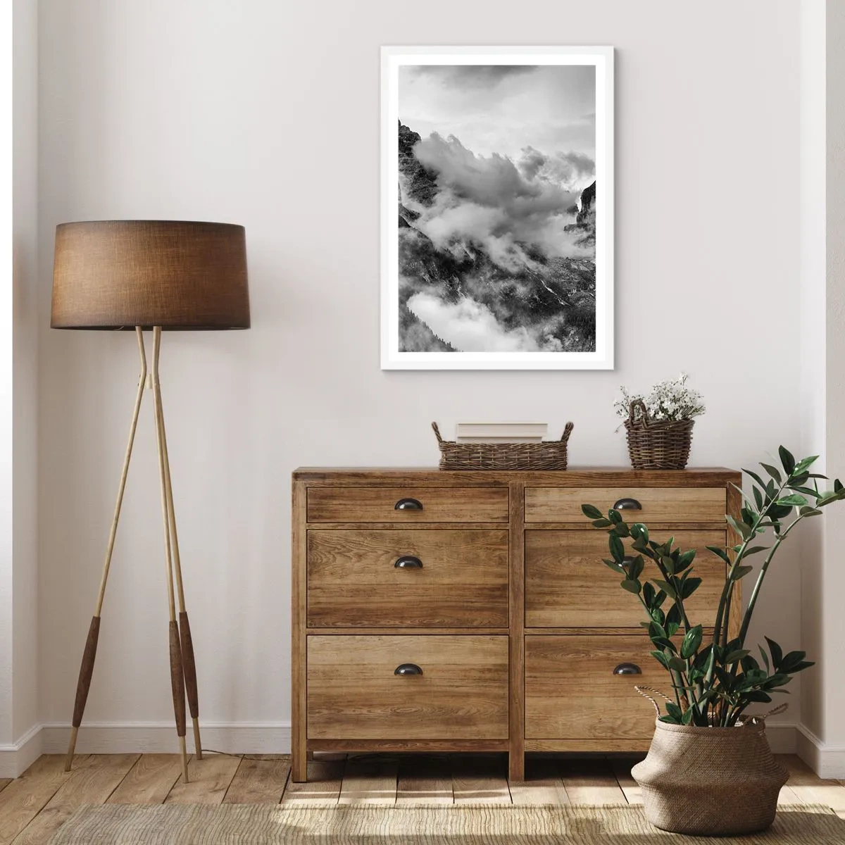 Affiche dans un cadre blanc - Poster - Belle et cruelle - 30x40 cm