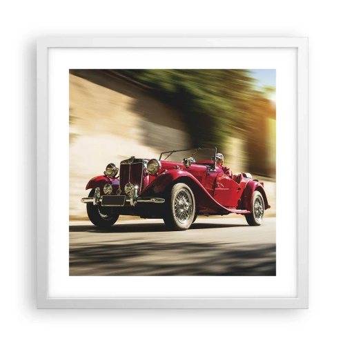 Affiche dans un cadre blanc - Poster - Plus belle que Nike de Samothrace - 40x40 cm