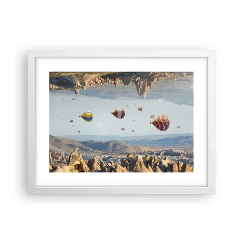 Affiche dans un cadre blanc - Poster - Ici, tout est possible - 40x30 cm