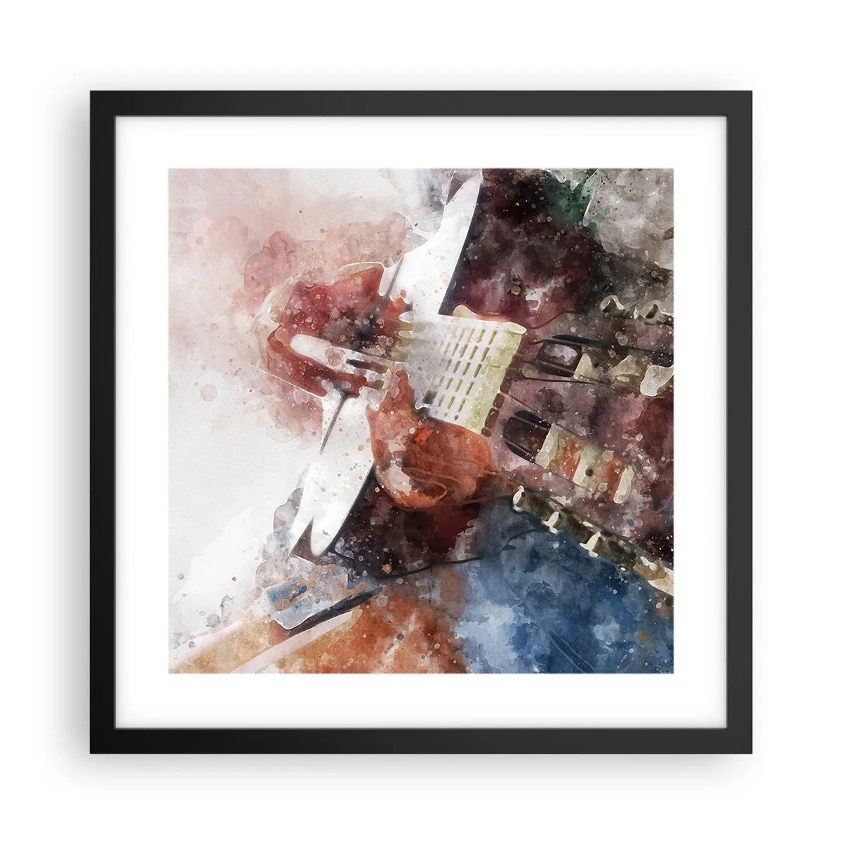 Affiche dans un cadre noir - Poster - Et qu'en pensez-vous ? - 40x40 cm