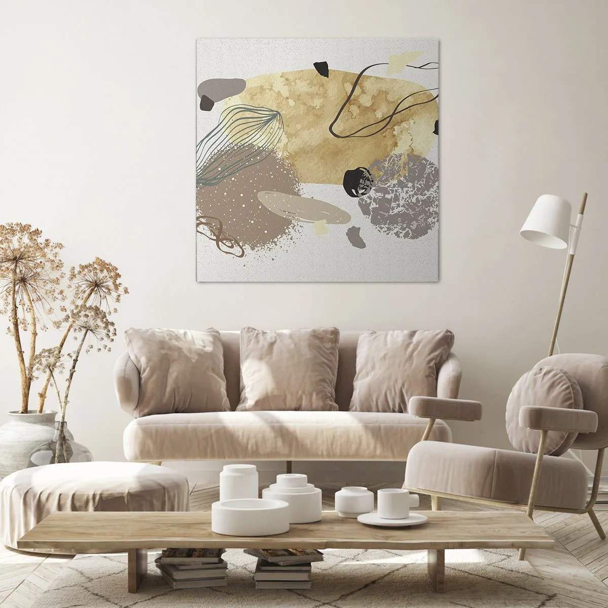 Impression sur toile - Image sur toile - Plumcologie appliquée - 60x60 cm