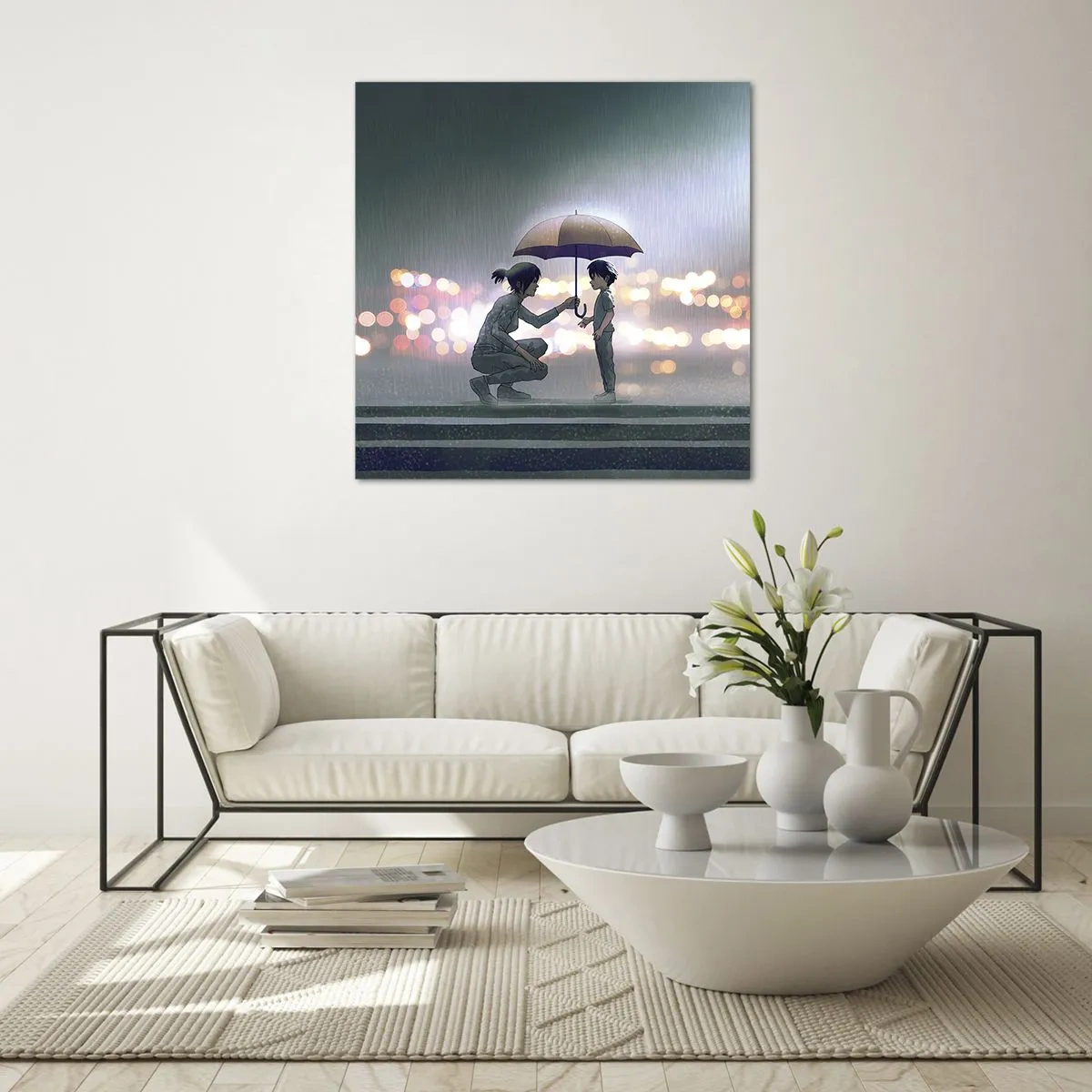 Impression sur verre - Image sur verre - Et maintenant, tout va bien - 40x40 cm