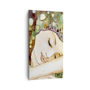 Impression sur toile - Image sur toile - Un rêve violet émeraude - 55x100 cm