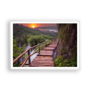 Affiche dans un cadre blanc - Poster - La beauté au-delà de la croyance - 100x70 cm