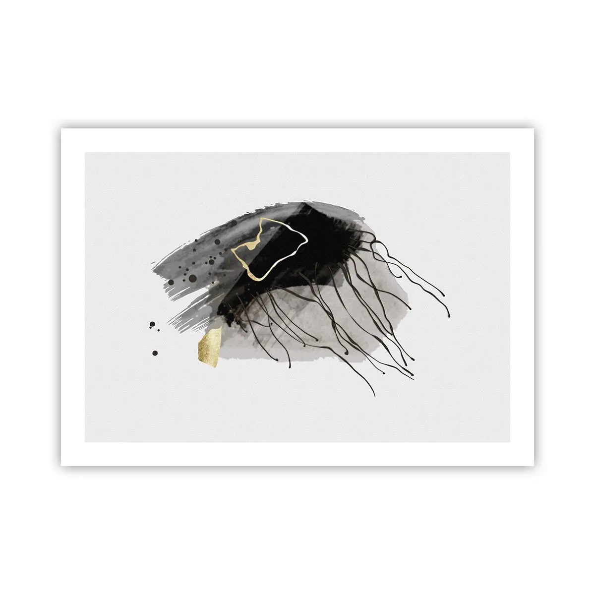 Affiche - Poster - En noir et en or - 70x50 cm
