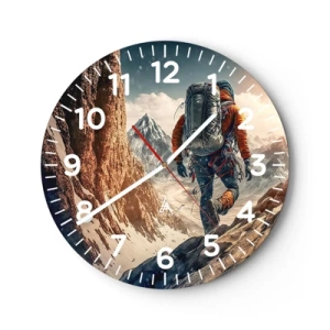 Horloge murale - Pendule murale - Guerrier solitaire - 40x40 cm