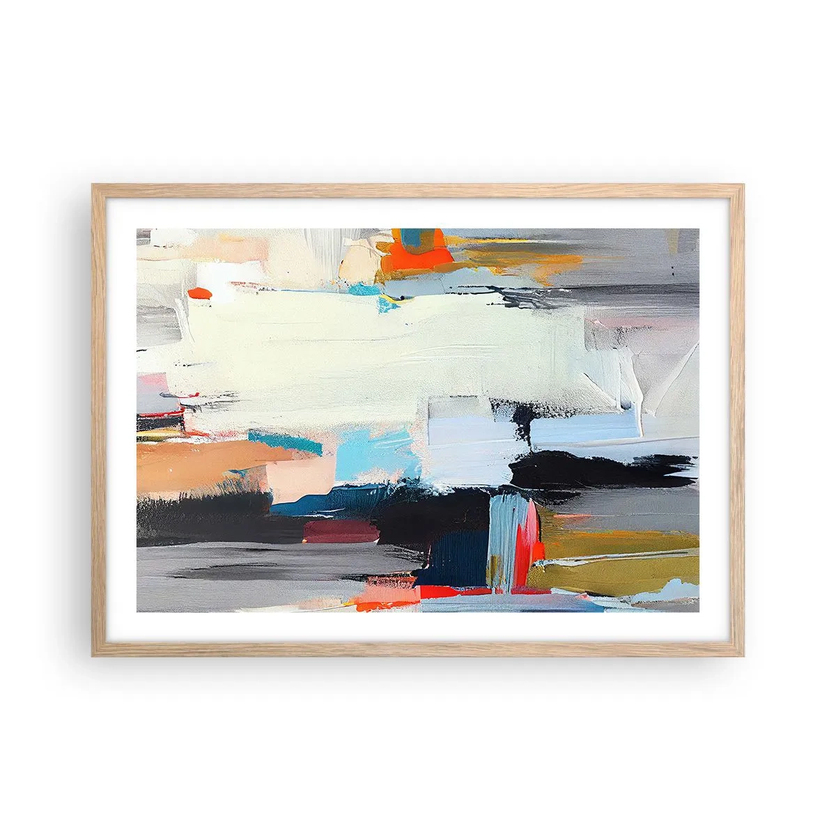 Affiche dans un chêne clair - Poster - Y a-t-il une méthode ? - 70x50 cm