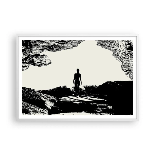 Affiche dans un cadre blanc - Poster - Nouveau look - 100x70 cm