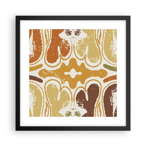 Affiche dans un cadre noir - Poster - Abstraction sentimentale - 40x40 cm