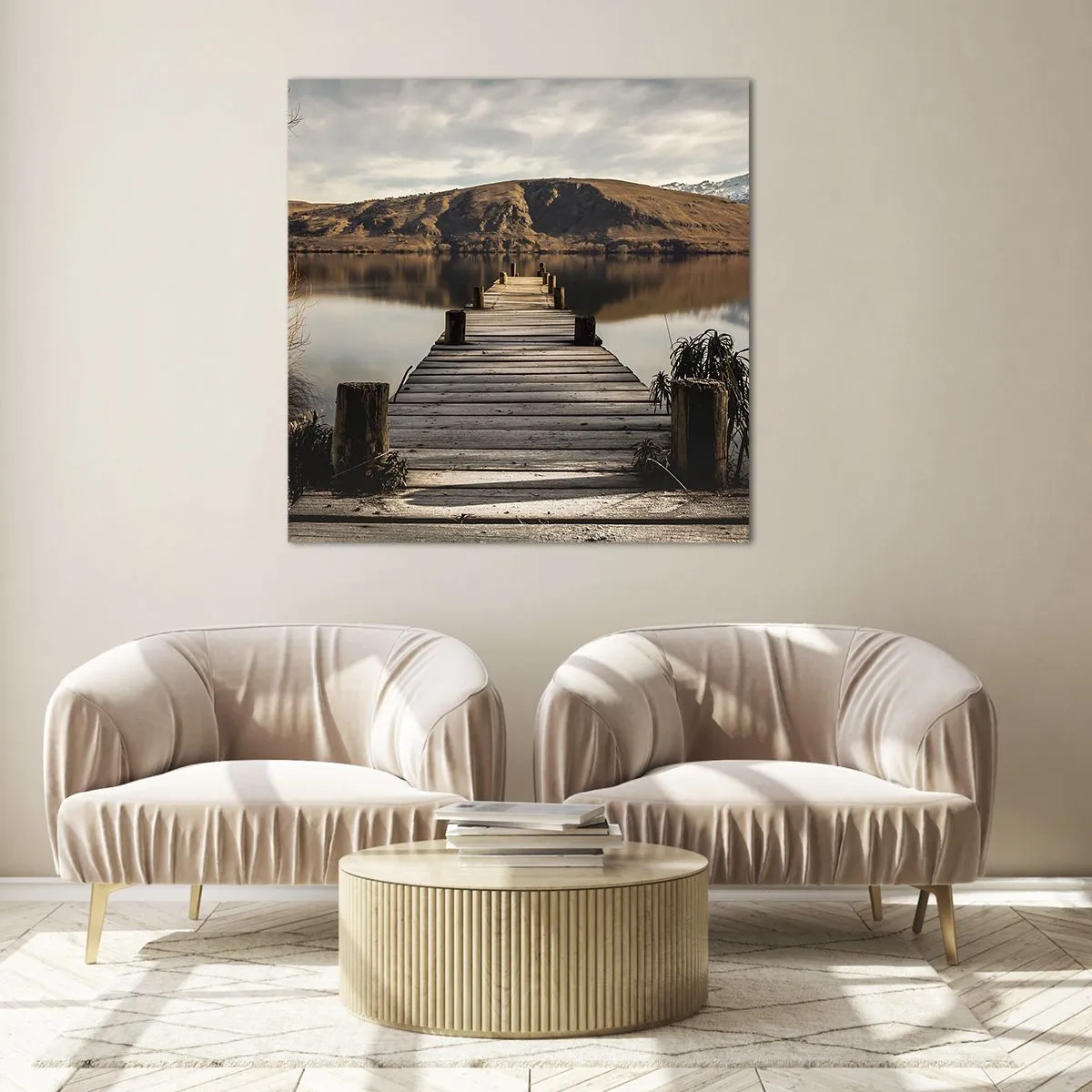 Impression sur verre - Image sur verre - Paysage silencieux - 40x40 cm