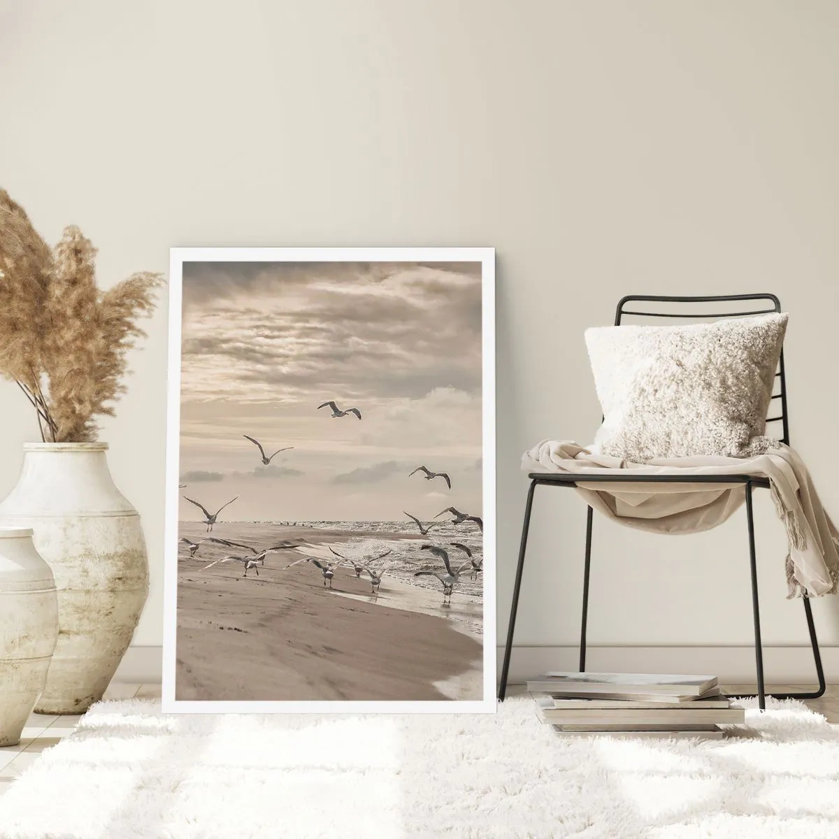 Affiche - Poster - Le bruit de la mer, le chant des oiseaux - 40x50 cm