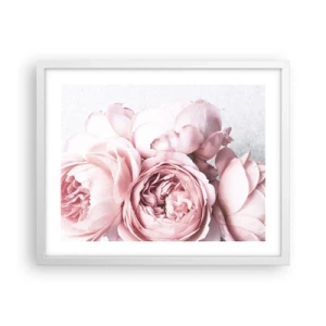 Affiche dans un cadre blanc - Poster - Pour les romantiques - 50x40 cm