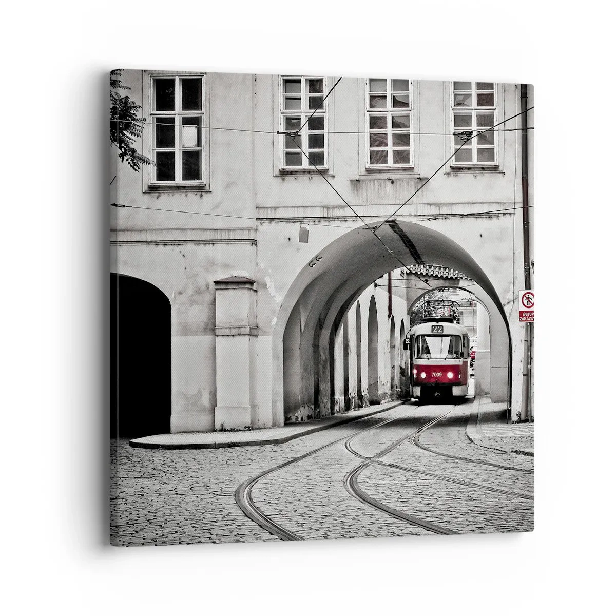 Impression sur toile - Image sur toile - Dans le labyrinthe de la ville - 40x40 cm