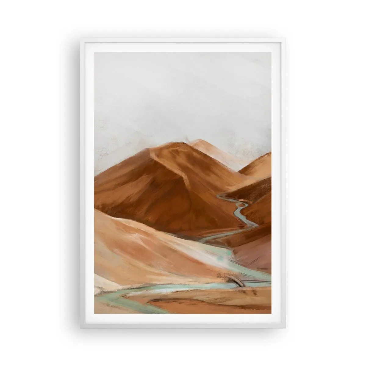 Affiche dans un cadre blanc - Poster - A la source - 70x100 cm