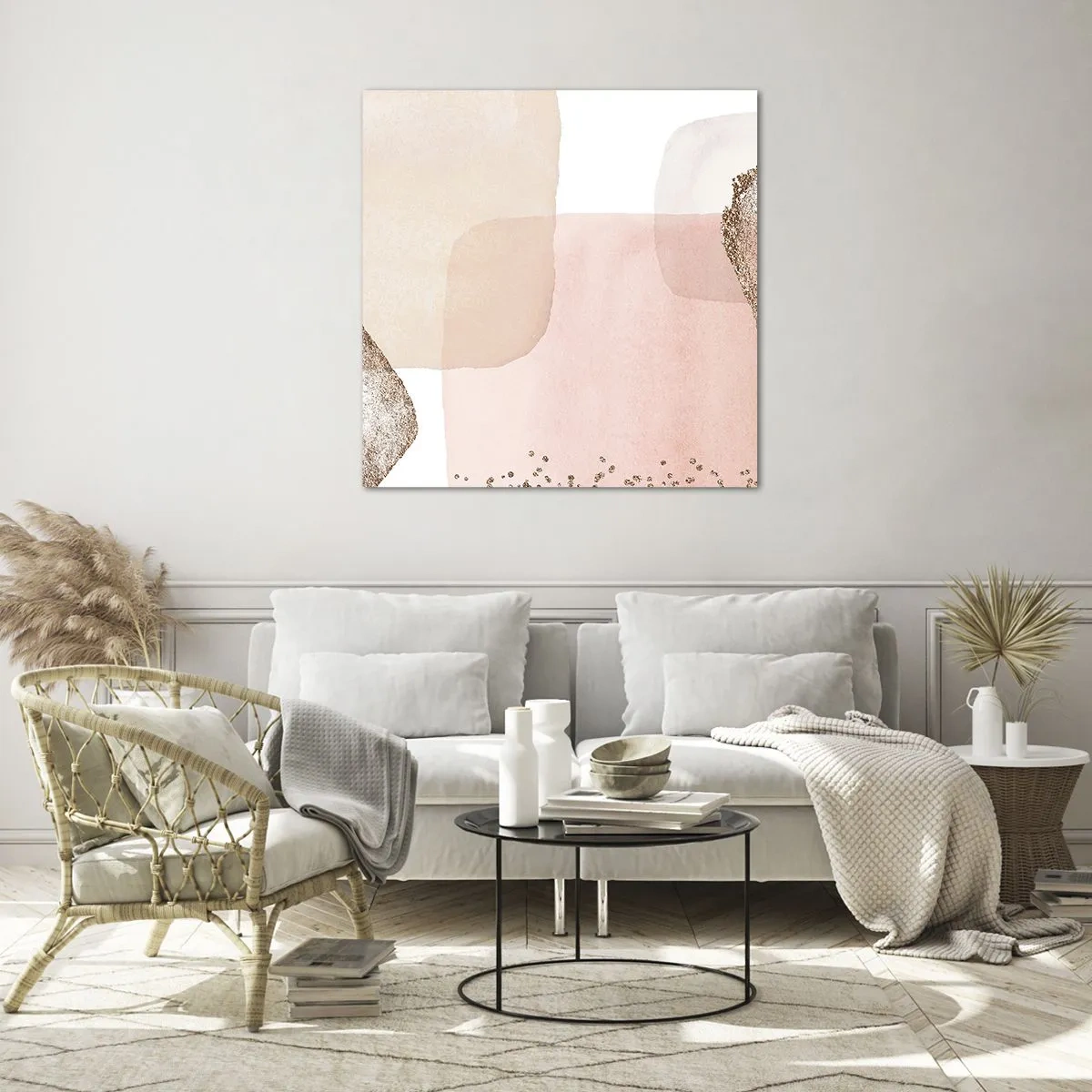 Impression sur verre - Image sur verre - Regard à travers la couleur - 70x70 cm