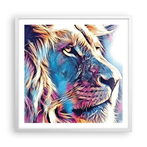 Affiche dans un cadre blanc - Poster - L'intelligence de la nature - 60x60 cm