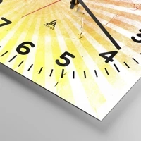 Cadran à chiffres \ 40x40 cm | Carré \ Verre