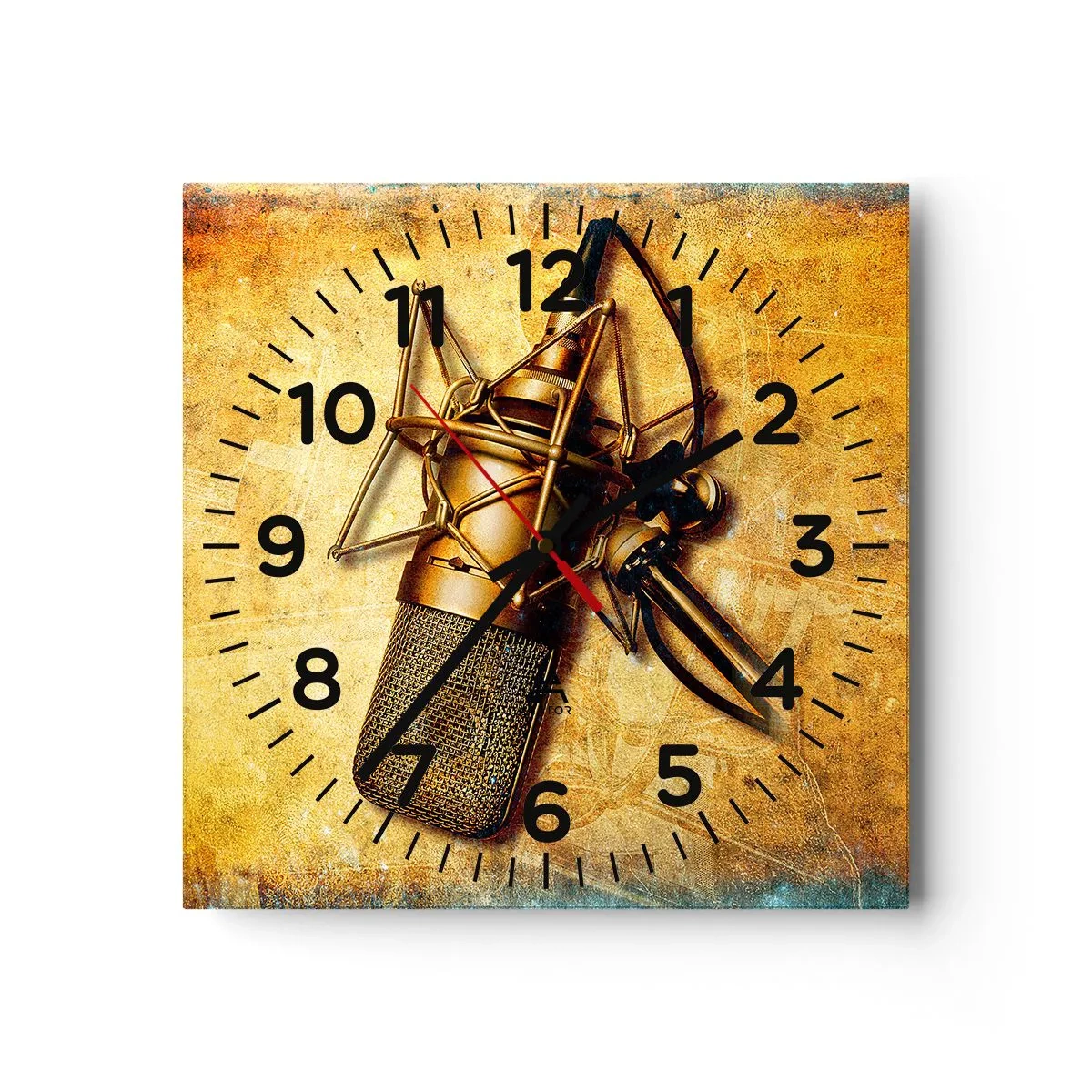 Horloge murale - Pendule murale - Les années d'or de la radio - 40x40 cm