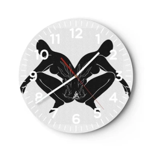 Horloge murale - Pendule murale - Une âme commune - 30x30 cm