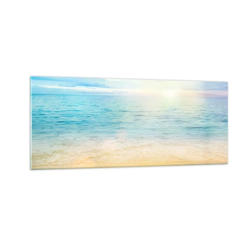 Impression sur verre - Image sur verre - Le grand bleu - 100x40 cm