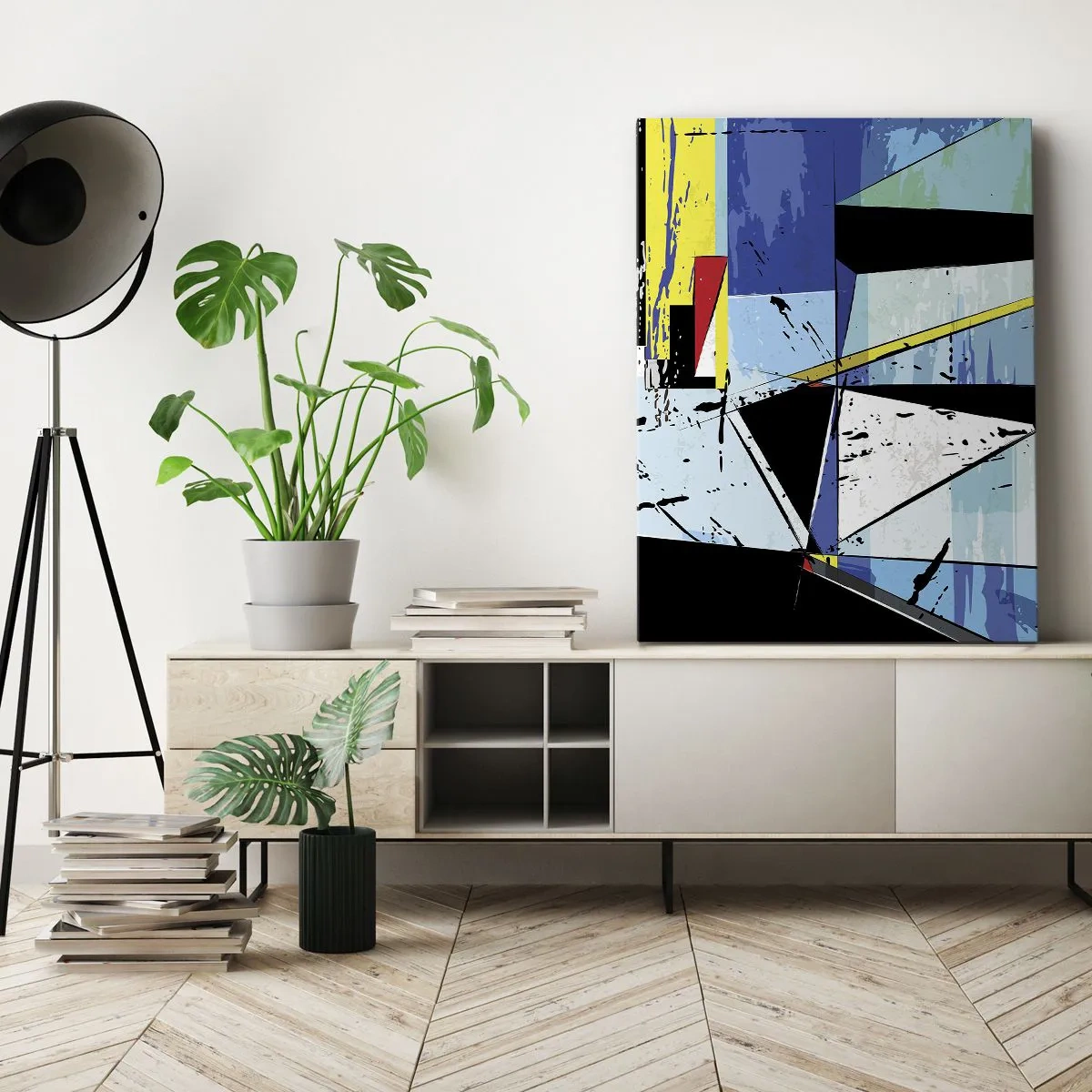 Impression sur toile - Image sur toile - Regardez le monde sous un certain angle… - 55x100 cm