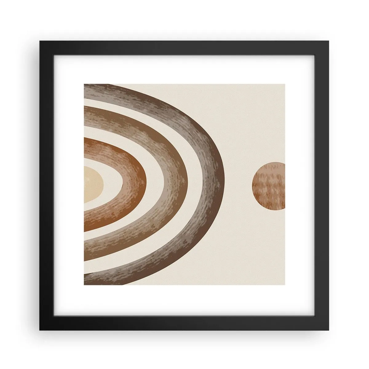 Affiche dans un cadre noir - Poster - Dans une galaxie lointaine - 30x30 cm