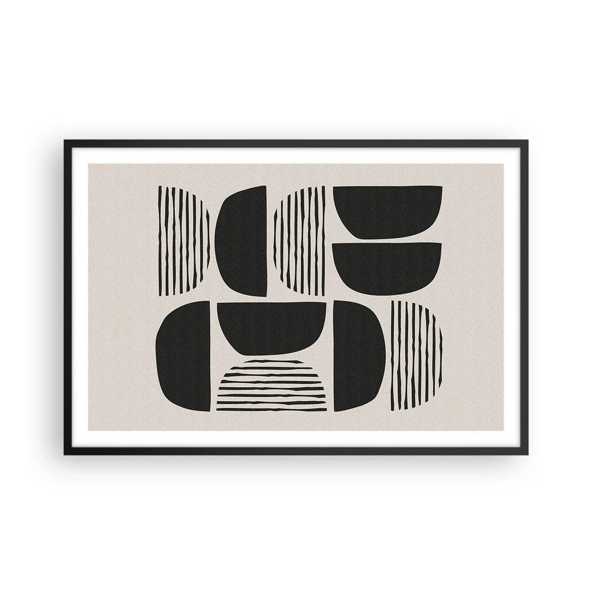 Affiche dans un cadre noir - Poster - Offres sans enthousiasme - 91x61 cm