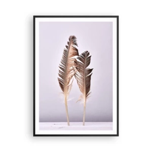 Affiche dans un cadre noir - Poster - Face au néant - 70x100 cm